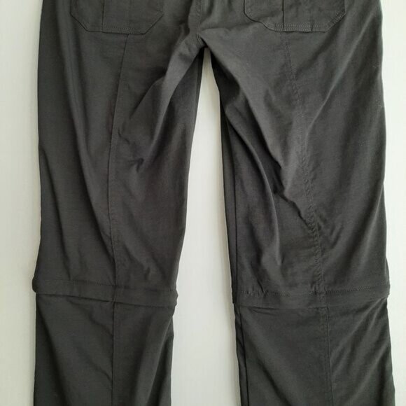 PRANA Monarch Hiking Utility Zip-Off Convertible Pants to Shorts Black Sz 6 - Picture 9 of 14